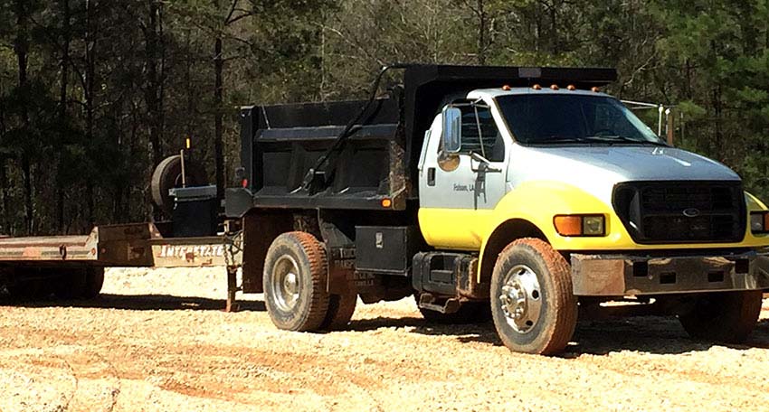 Photo of a Manco Services dump truck